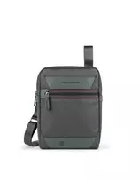 Piquadro , Trakai, Recycled Materials, Small, Textile Crossbody Bag, Green, 27 x 21 x 5 cm, For Men