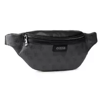 GUESS Vezzola, Textile Fanny Pack, Belt, Black, For Women