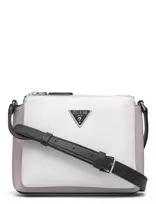 GUESS Becca Textile Crossbody Bag, White Pink, for Women