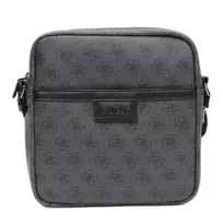 GUESS Vezzola, Document Holder, Textile Crossbody Bag, Black, For Women