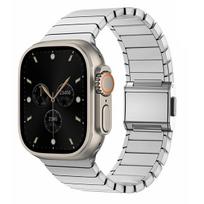Titanium Men Strap for Apple Watch Band Ultra 3/2 49mm 11 10 46mm Magnetic Buckle Bracelet for iwatch Series 9 8 7 SE 45mm 44mm for Ultra 3 2 1 49mm
