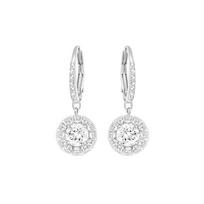 Swarovski Attract Pierced Earrings Women earrings Platinum 5142721 Box (Random Color) white