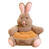 Animacinis triušis, lokys, panda, vienaragis, antis pliušinis sofos kėdutė vaikams, kūdikio lizdas miegui, kimštas sėdynės pagalvės pagalvėlė Only Sofa Cover beige