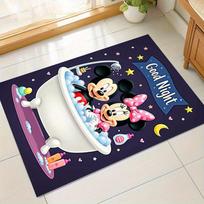 1pc. Cute Mickey & Minnie Mouse Bath Mat - Home Decor Rug, Office Carpet, Chair Pad, Outdoor Mat, Giftz041174 60cm by 90cm