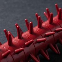 Food-Grade Dough Docker Roller Handheld Pizza Roller Spikes Docking Tool  Pizza Bread Crackers raudona