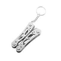 NEW Compact Stainless Steel Folding Multitool Pliers with Keychain Outdoor Camping Survival Tool for Hunting/Repair/Wire Cutting sidabras