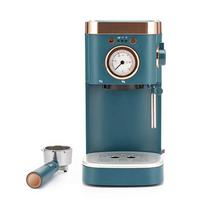 Retro Coffee Machine, 20-Bar Pressure, Small Household, Semi-Automatic, Steam Milk Frothing Function Standard melsvai žalia