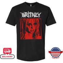 HOT Britney Spears Unisex Punk Rock TShirt Funny Metal Music Fan Graphic Tee New Unisex T-Shirt S