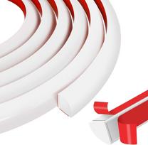 1PC 1/2/3/6m Flexible Quarter Round Molding Peel and Stick Quarter Round Trim Molding Self Adhesive Bendable Edge Trim for Wall 1m balta