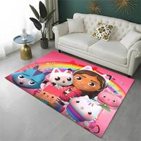 Cartoon Gabby Dollhouse Girl Carpet Rug for Playroom Bedroom Living Room Sofa Home Decor,kid Area Rug Non-slip Floor Mat Gift 40x60cm
