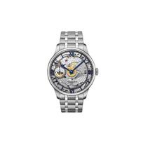 Tissot Dulur serijos rankinis mechaninis laikrodis su pusiau skaidriu ciferblatu, sidabrinės baltos spalvos, su romėniškais skaičiais ir rodyklėmis, vintažinis, elegantiškas laikrodis T099.405.11.418.00 Regular Watch Box,Silver Dial T099.405.11.418.00