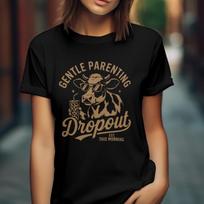Funny Cow Mother's Day Tee, Gentle Parenting Dropout Shirt, Unisex Heavy Cotton T-Shirt, Funny Mom Cow Gift, Hilarious Mother's Day Tee, Cow 4XL