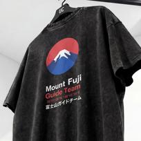 PREMIUM Mount Fuji Guide Team T-Shirt, Oversize Snow Wash Japanese Streetwear, Vintage Japanese, Japan Travel, Mountain Climbing Expedition L