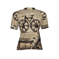DaVinci Bicycle Jersey - Vintage Cycling Art, Sketch Style M