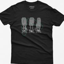 Sim Racing Pedals T-Shirt: Car Enthusiast Gift, Automotive Enthusiast Tee XL