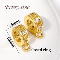 Multi Styles Bail For Pendant 18K Gold Plated Beads Bails Connector For DIY Necklace Bracelet Jewelry Making DIY Accessories 2 Piece