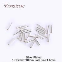 18K Gold Plated Hollow Straight Tube 2X10MM,Hole Size 1.6MM,Hollow Tube Beads Jewelry Connectors,DIY Jewelry Making Accessories 50 Pieces