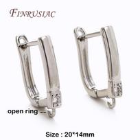 18K Gold Plated Copper Material Anti-Allergy Fastener Ear Wire Fixtures Earring Hooks for DIY Women's Earring Making Supplies 1 pair