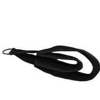 JOYFIT Pilates Reformer Accessory Double Loop Strap Polycotton Light Weight Portable Travel for Home Studio Club Fitness Black cotton black ring-1 piece įvairiaspalvis