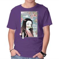 Unisex Crew Neck T-Shirt Traditional Nezuko Graphic Short Sleeve Casual Tee XXXL