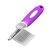 Pet Detangling Brush for Dogs and Cats – Mats and, Grooming Comb for Shedding and Knot Removal one size violetinė