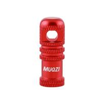 2PCS 2 in 1 Presta Valve Stem Cap Anti Corrosion Presta/Schrader Tire Valve Cap  Racing Road Bicycle raudona