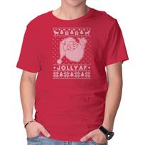 Unisex Crew Neck T-Shirt Jolly AF Graphic Short Sleeve Casual Tee XXXXL