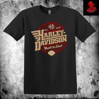 Vyriški ir moteriški marškinėliai Harley Davidson Motociklai Premium Unisex Storo medvilnės Biker L