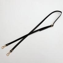 Adjustable Leather Crossbody Bag Strap Replacement with Metal Clips Durable and Lightweight for Handbags and Shoulder Bags One Size black