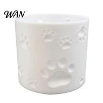 Cat Paw Print Flower Pot 3D Printed Pot, Cute Small Plant for Desk, Animal Theme Planter Home Office, Gift Lovers Thick Wall Flowerpot balta