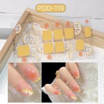 1 Sheet Cute Floral Pattern Press On Nails Stickers With Self Adhesive And Long Lasting Effect For Daily Wear Parties Travel