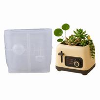 Toaster Shape Flower Container Molds Flowerpots Molds Suitable for Crafting Unique Resin Ornament and Small Plant Displays 1