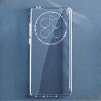 For Realme 12 Pro Plus Transparent TPU Phone Case for Realme12 12Pro+ 12Proplus Clear Silicone Soft Cover Protective Back Shell For Realme 12ProPlus gryna
