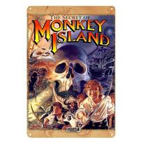 Monkey Island Commodore Amiga Retro Video Game Metal Poster Tin Sign 20x30cm（7.8x11.8inch）