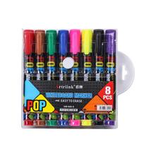 12 Colors Pop Whiteboard Marker Pen Easy-to-Erase Watercolor Paint for Children's Graffiti 12 Pens/Box