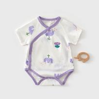 Summer Baby Cotton Onesie - Newborn and Toddler Boneless Pajamas Triangle Bodysuit Size 90 (Runs Small, Order One Size Up)