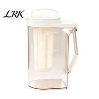 Horizontal Storage Pitcher for Fridge 1.6/2.2L Plastic with Lid & Handle, Clear Water Jug No Leak Infusion Cold Drinks Filter Juice, Leak-Proof M balta