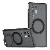 Compatible For ZTE nubia RedMagic 11 Air 5G Matte Skin-touch Magnetic Case 360° Rotating Kickstand Shockproof TPU + PC Phone Cover