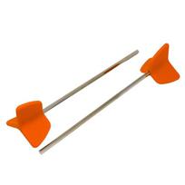 A25F-Flexible, Reusable Silicone Drill Mixer For Paint, Epoxy Resin-Non-Sticking Mixing Paddle Attachment Accessory gray