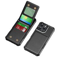 Flip Wallet Card Slot Holder Phone Case for IPhone Air 17 16 Pro Max 16 Plus Pocket Stand Bracket Soft TPU & PU Leather Cover IPhone 17 Pro juoda