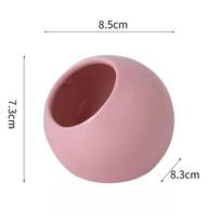 Bite Resistant Ceramic Bird Feeder Anti Splash Anti Spill Food Water Bowl Small Bird Feeding Container Pet Bird Supplies rožinė