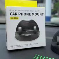 360° Rotatable Car Dashboard Phone Holder Set with Temporary Parking Number Plate Suction Cup Anti-Slip Phone Holder
