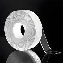 Nano Adhesive Transparent Acrylic Double Sided Tape Waterproof High Viscosity Seamless Nano Magic Tape Thicken Tape (WHITE,30mm&1m&1mm) balta
