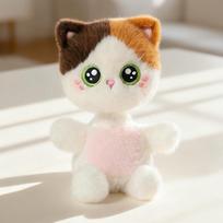 20cm Shaking Head Series Plush Toy Calico Cat Siamese Cat Black Cat Doll Soft Stuffed Car Ornament Child Toys 20cm