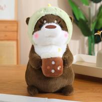 Cute Otter Plush Toys Stuffed Animal Otter Transform Into Rabbit Unicorn Dinosaur Bread Avocado Doll Room Decorative Pillow Gift 30cm