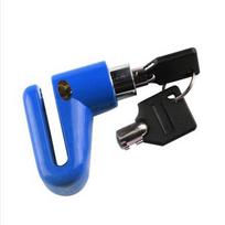 Portable High Security Motorcycle Disc Brake Lock Anti-Theft Easy Install for Bicycle Motorbike Scooter Auto Accessories mėlyna
