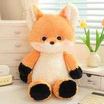 Cute Funny Running Plush Fox Animal Stuffed Soft Girl Holiday Gift Toys Kawaii Room Decor Children's Toy 50cm