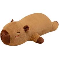 Kawaii Kapibara Plush Toy Stuffed Capibara Fluffy Doll Long Sleep Soft Pillow Sofa Cushion Nap Sleeping Toys for School Xmas 45cm