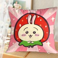 Kawaii Chiikawa Decorative Cushion Cover 45X45 Cushions Covers Living Room Decoration Sleeping Pillows Pillowcase Decor 40X40 Peach skin 18*18(CM)-1Pcs