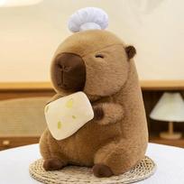 50cm Kawaii Chef Capybara Big Plush Toy Doll Cute Capibara Soft Stuffed Animal Anime Fluffty Toy Room Decor Kids Birthday Gift 30cm